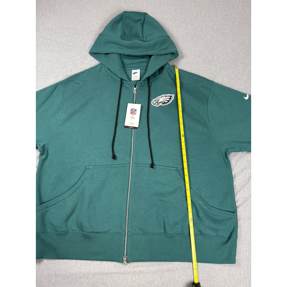 NWT Nike Philadelphia Eagles Full Zip Hoodie XXL Green 2X Oversized - Picture 5 of 10